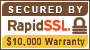 This site chosen a Rapid SSL Certificate to improve web site security